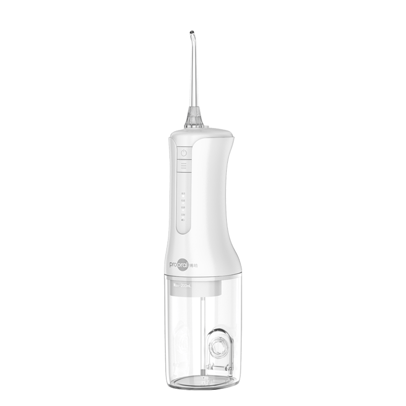 博皓（prooral）冲牙器立式手持洗牙器家用电动牙齿冲洗器水牙线声波洁牙器 便携式冲牙器 象牙白