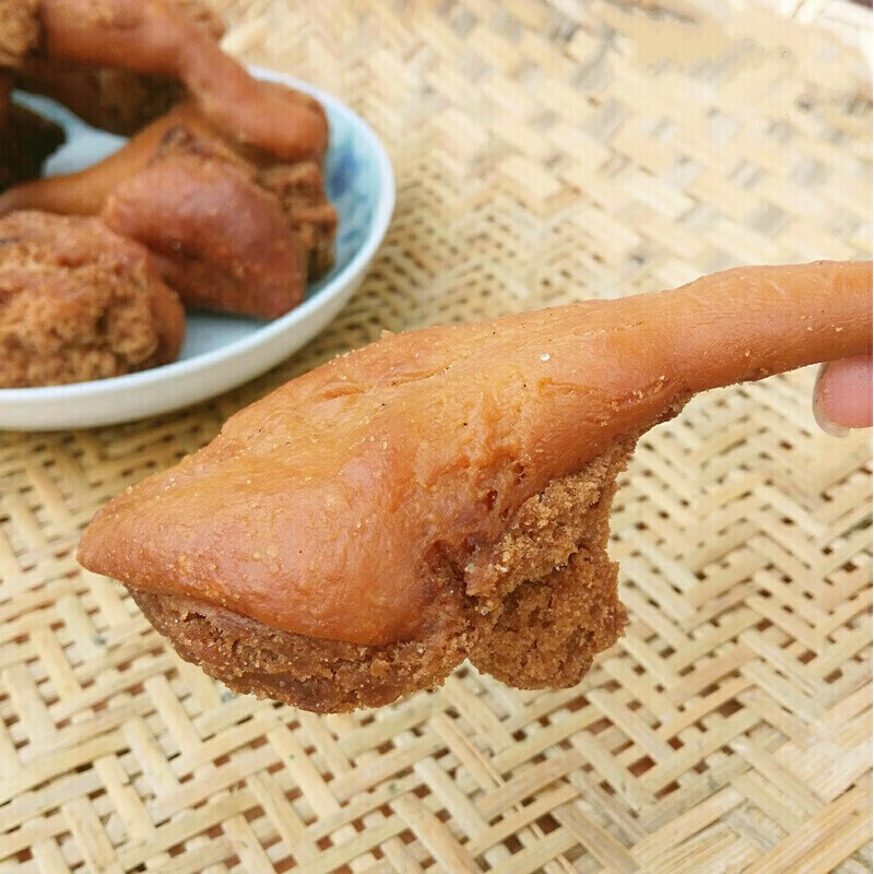 虎钢馋湖南攸县特产小吃素鸡腿 酥皮香面粉鸡腿 素食