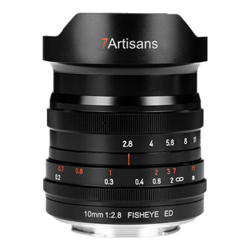 七工匠10mm f2.8全畫幅廣角魚眼鏡頭適用 微單相機(jī)卡口  手動(dòng)對(duì)焦 黑色(全畫幅微單魚眼鏡頭) 索尼E卡口