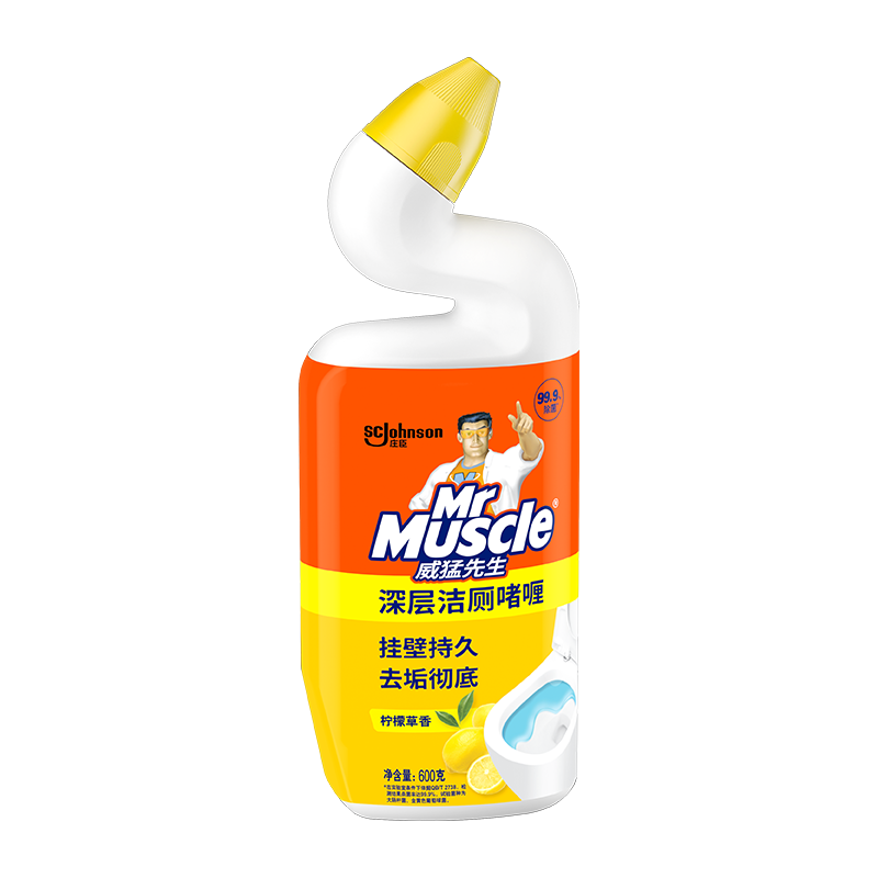 威猛先生（Mr Muscle）潔廁靈 600g 檸檬香 潔廁啫喱 潔廁劑 潔廁液 馬桶清潔