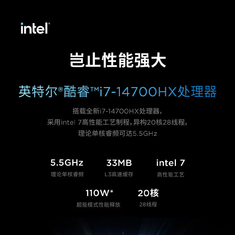 联想拯救者Y7000P 游戏笔记本电脑14代i7-14700HX 16G 1T RTX4060 2.5K 165Hz电竞屏 国家/政府补贴20%