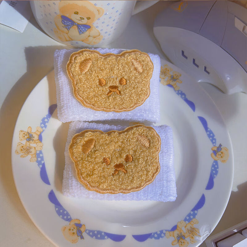 山头林村夏季透气护腕儿童可爱少女心ins高颜值小熊不勒手运动手腕带