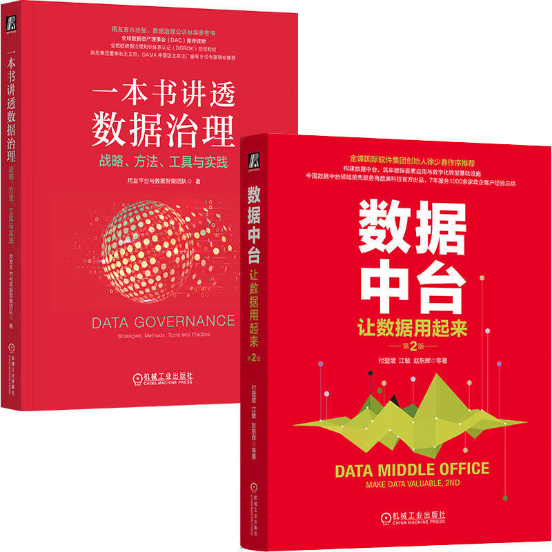 一本书讲透数据治理+数据中台 第2版 数澜科技和华为经验 数据治理和管理必读 套装共2册详情图