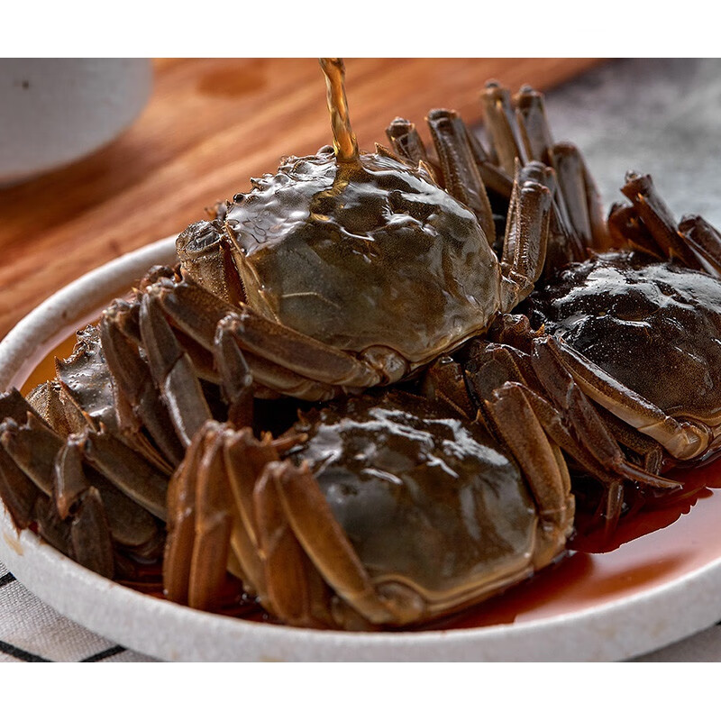 味巴哥(weibage)醉毛蟹生腌螃蟹酱母蟹醉蟹红膏呛蟹即食罐装花雕醉蟹