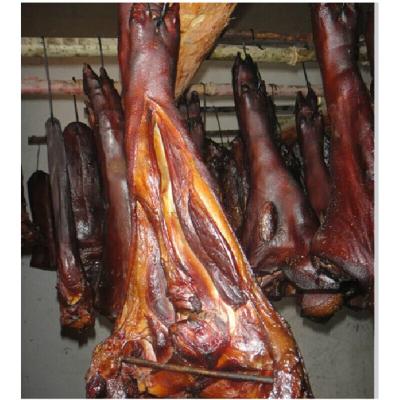 虎钢馋湖南特产熏制烟熏腊味传统工艺腊猪蹄腊猪脚猪腿猪手