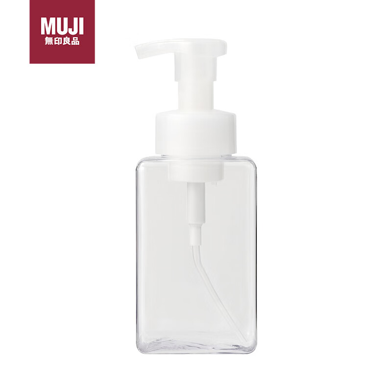 无印良品（MUJI）PETG补充瓶/起泡式 替换瓶 透明 400ml 分装瓶 