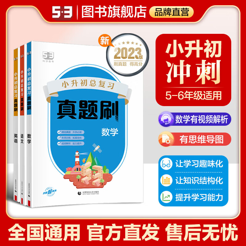 2023正版53小升初总复习真题刷小学升初中全套语文数学英语人教版 小学升初中 语文 京东折扣/优惠券