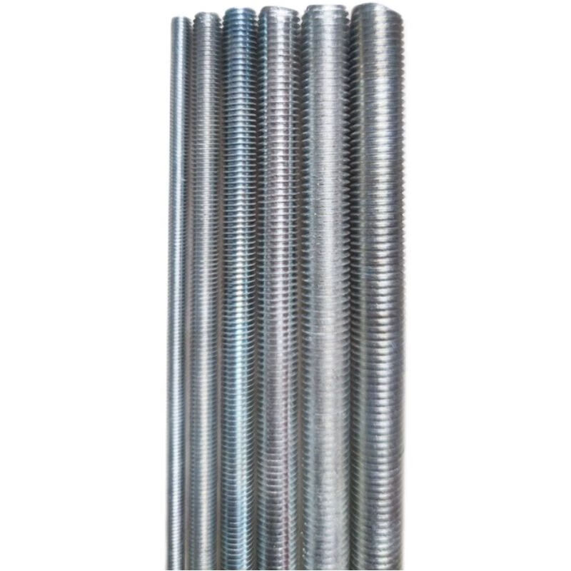 定制镀锌丝杆全牙镀锌桥架丝杆m8通丝牙条配件吊杆全螺纹吊装丝杆 有
