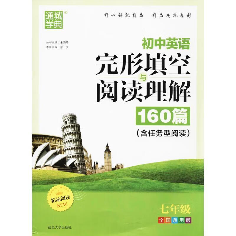 精品阅读初中英语完形填空与阅读理解 朱海峰 主编 【正版书】
