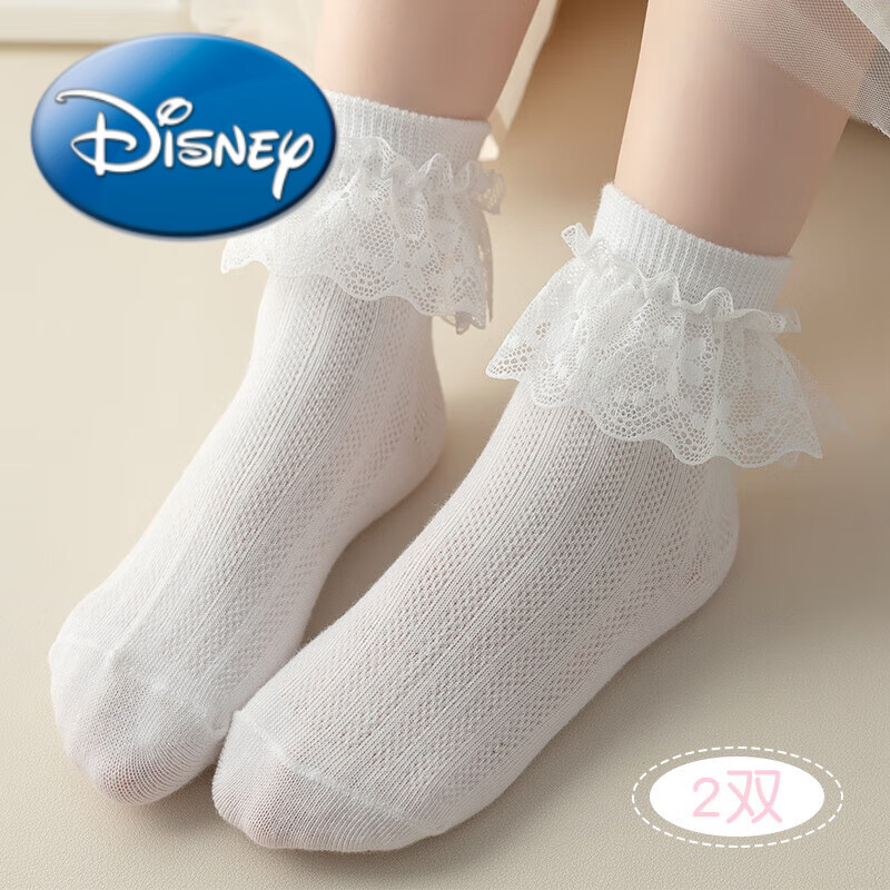 宝宝袜子夏季春秋洋气女童花边袜蕾丝婴儿小女孩公主袜白色舞蹈 