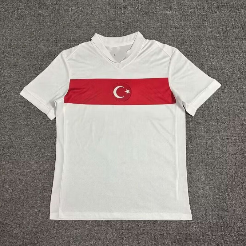 2024欧洲杯国家队土耳其主场客场球衣恰尔汗奥卢柯克曲短袖足球服