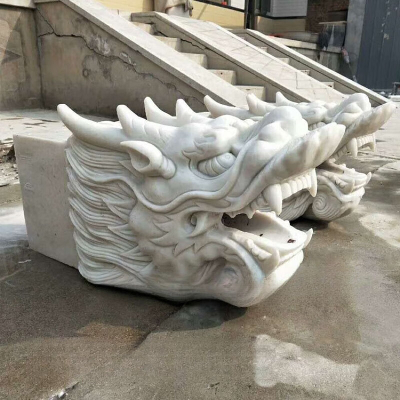 喷水龙头石雕  浮雕庭院园林吐水龙头景观鱼池水景出水口墙壁挂件 a30