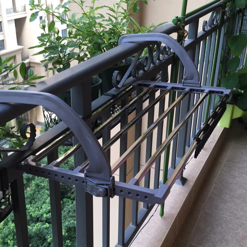 澳颜莱窗台晾衣架迷你折叠  阳台晾晒架晒鞋架暖气片挂架凉台护栏晒
