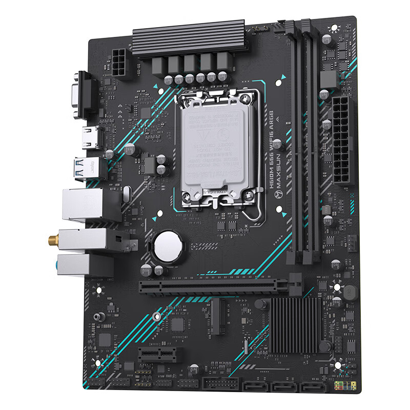 铭瑄 MS- H610M 666 WiFi6 ARGB 电脑 图 3