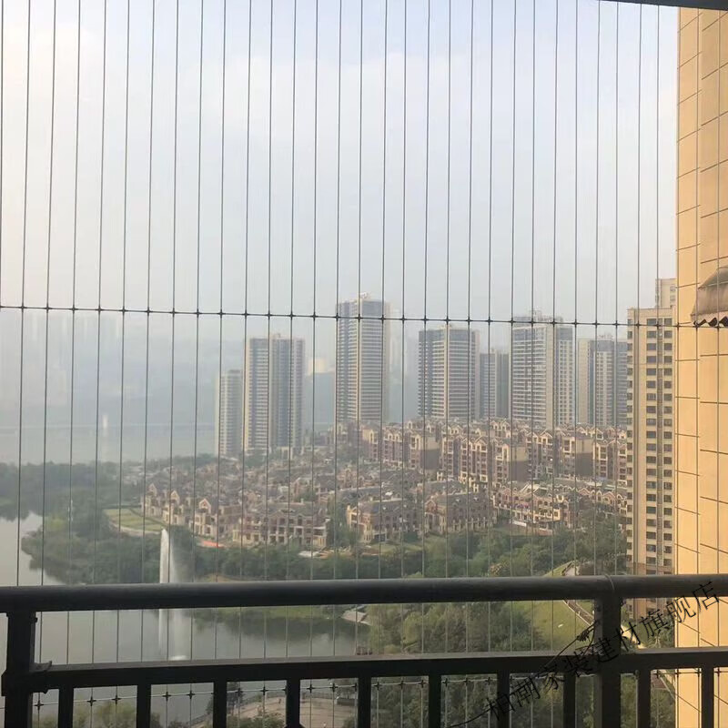 维诺亚重庆304不锈钢丝隐形防盗网儿童安全防护网高层阳台可拆卸防盗