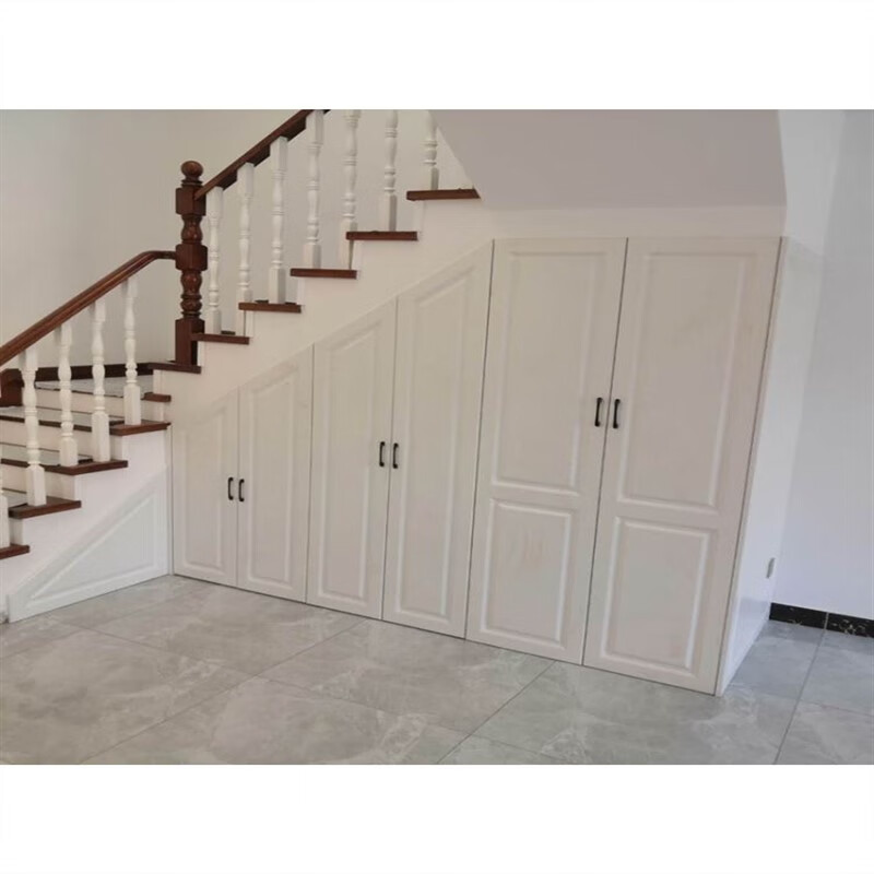 妙普乐斜角柜 楼梯底收纳柜楼梯柜杂物储物柜斜角柜定制楼梯下储物柜