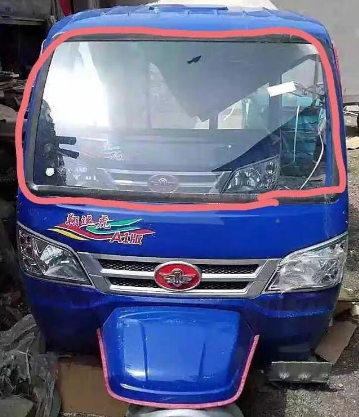 刘不丁五征三轮农用车翔瑞虎a版 翔运虎a1版 奥翔a版前挡风玻璃前挡风