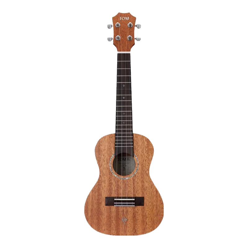TOM T5尤克里里初學(xué)者成人兒童入門(mén)桃花心木單板ukulele小吉他 26英寸T5SE電箱+大禮包