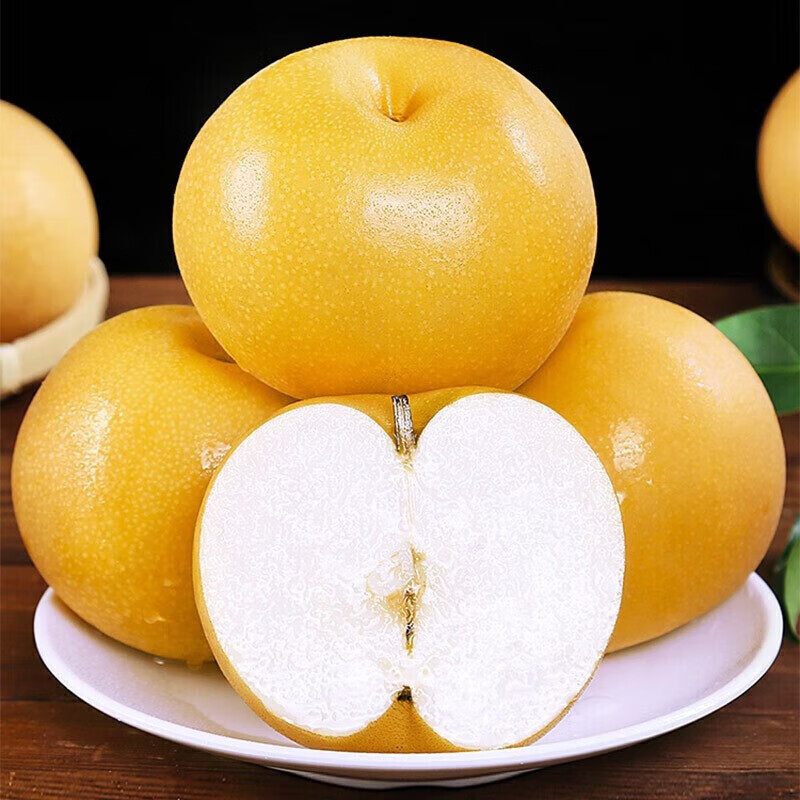 JDBMO秋月梨山东莱阳羊脂冰糖梨子正宗千玥膏梨水果送礼品 5斤精选商超级7-12枚净4.5斤 源头直采【精选好果】