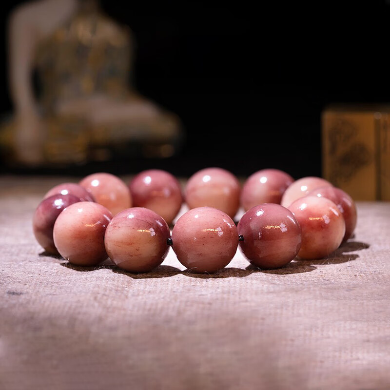 蓝翠缘 满血骆驼骨手串骨头珠子手链 藏式女男士佛珠文玩礼品18