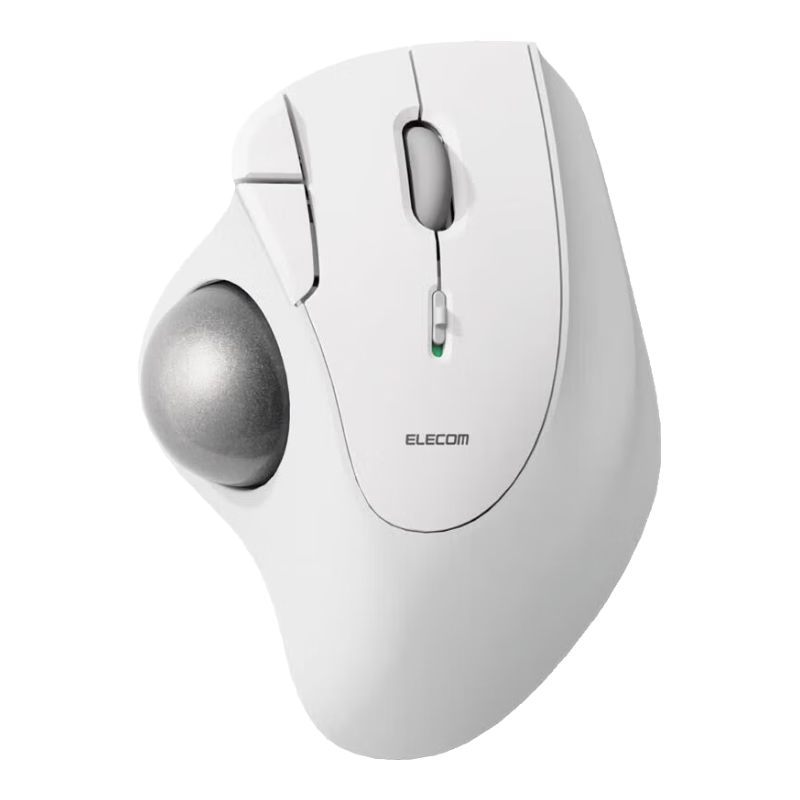 宜麗客（ELECOM）【日本直郵】宜麗客（Elecom）軌跡球鼠標(biāo) 36mm球 家用辦公專業(yè)繪圖CAD畫圖PS設(shè)計(jì) 新款 M-IT11DRWH【無線2.4Hz】