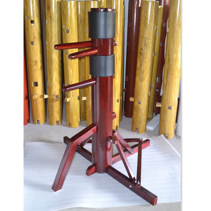 泰瑞格木人桩咏春拳/家用立式咏春木人桩/十字架三角架叶问移动式 枣