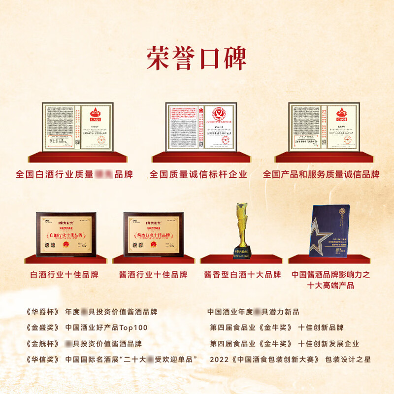 家大业大【新品特惠】飞流三千酱香白酒500ml坤沙酒白酒送礼 53度 500mL 6瓶 白金版