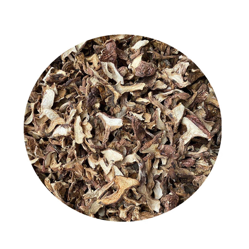 虎钢馋云南特产藏区野生青杠菌青冈菌青岗菌鸡丝菌干片山珍菇500g青