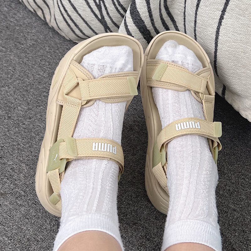 彪馬（PUMA）涼鞋男女夏季戶外出行情侶鞋舒適休閑鞋日常耐磨涼鞋 389075-03 35.5