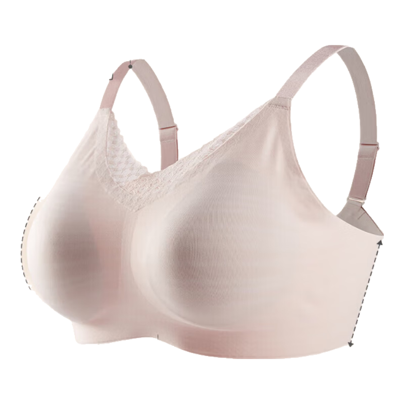 爱慕义乳无钢圈文胸假胸假乳房胸罩术后专用无痕内衣ALB15002灰色165