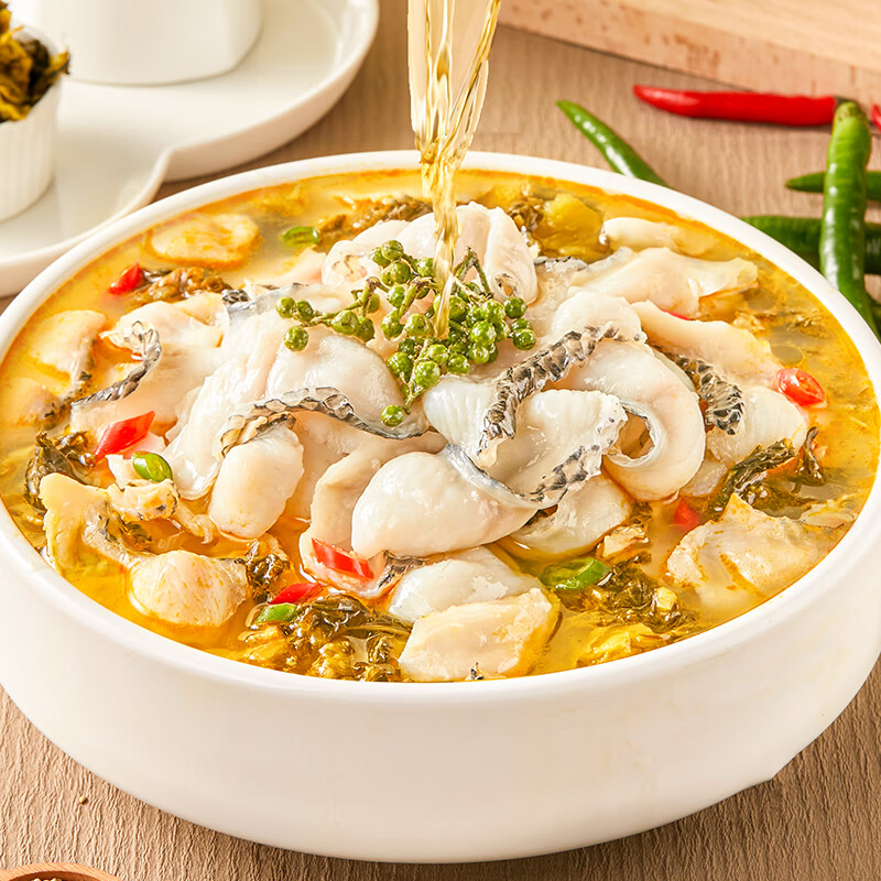 鱼430g多套餐可选黑鱼片半成品家常菜酸爽下饭zb 黑鱼酸菜鱼430g*3包