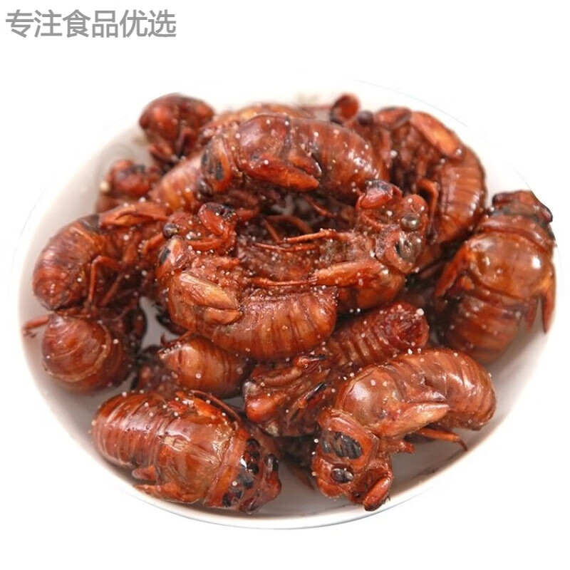 油炸知了猴金蝉爬蚱唐僧肉龟高现炸现发即食美味特产 香酥知了猴5只