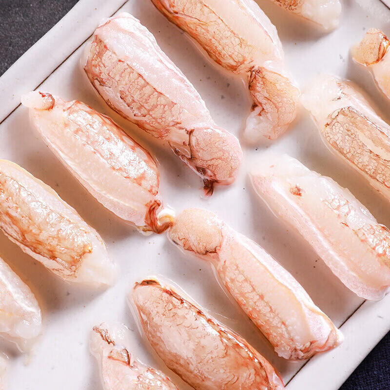蟹腿肉新鮮冷凍蟹肉蟹腿蟹鉗蟹爪人工鮮剝海鮮肉類批發(fā) 300g 五盒裝 超大蟹腿肉【真空包裝】手工鮮剝