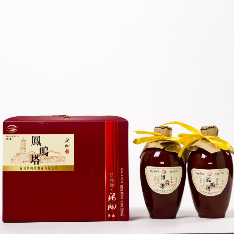 i46度凤鸣塔双胞胎料酒250ml*2瓶*6盒整箱丰县特产料酒 县特产料酒