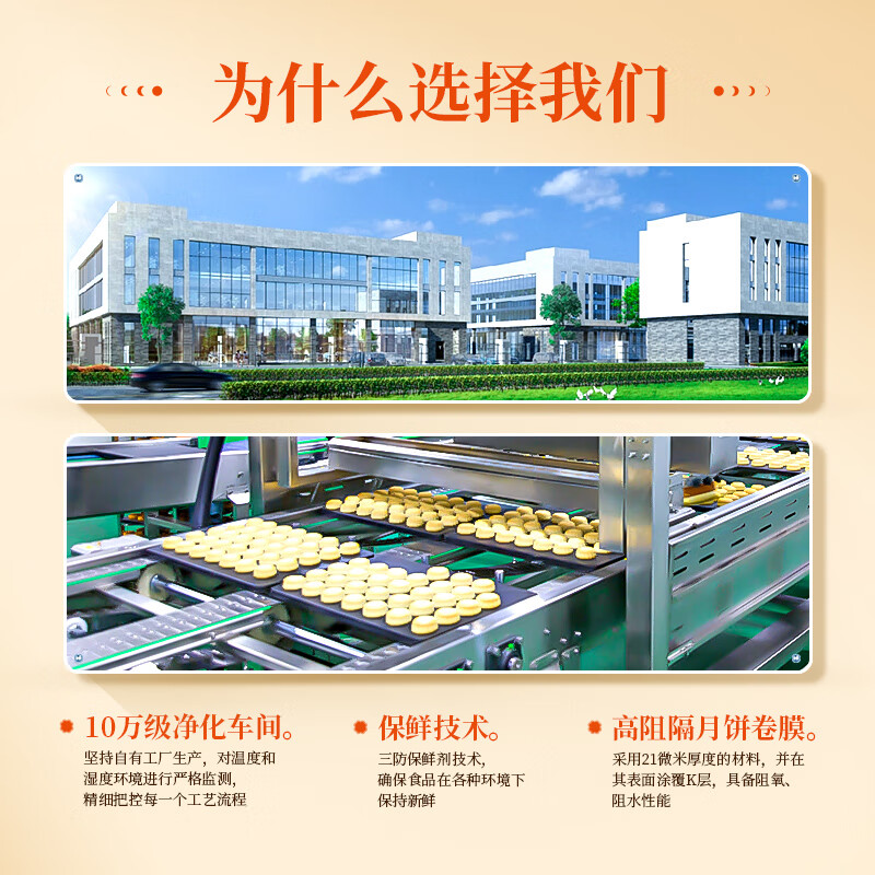 鲜品屋中秋节高端月饼礼盒送礼新式健康月饼流心蛋黄莲蓉企业团购礼品 月过山海 1010g 15枚装 (店长推荐)