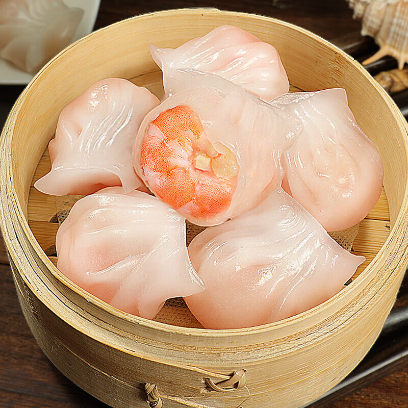 港式虾饺子虾仁虾速冻水饺 【家庭装】【水晶虾饺2斤】1000g