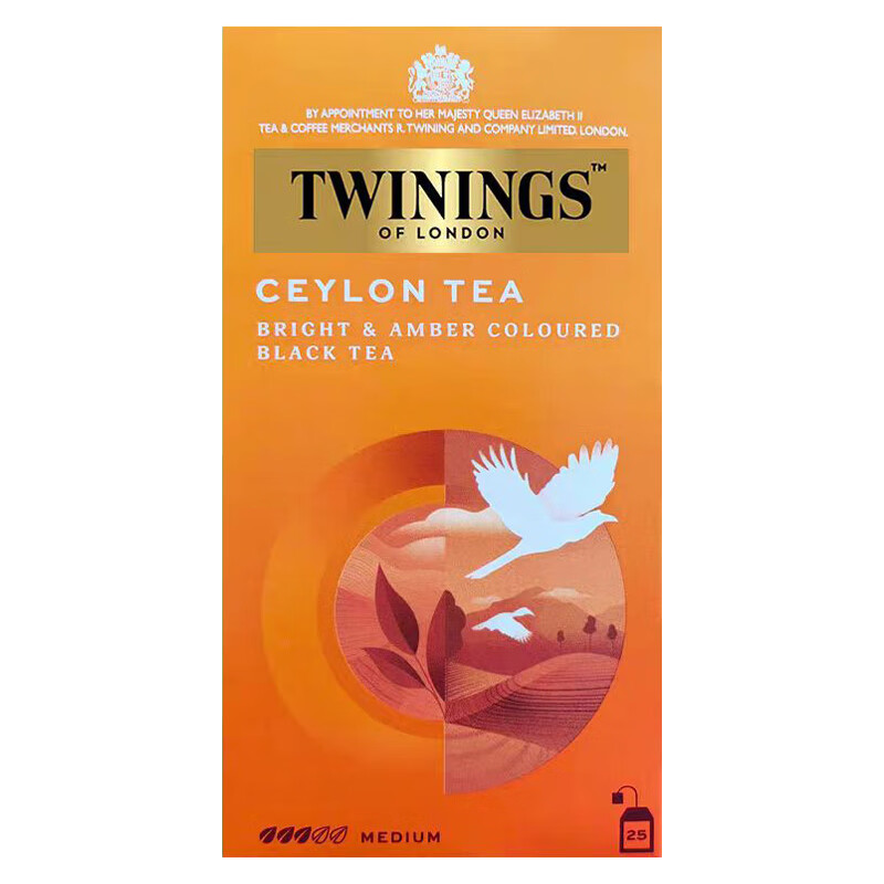 川宁(twinings)川宁twinings锡兰红茶英国波兰进口制奶茶用茶包袋泡茶