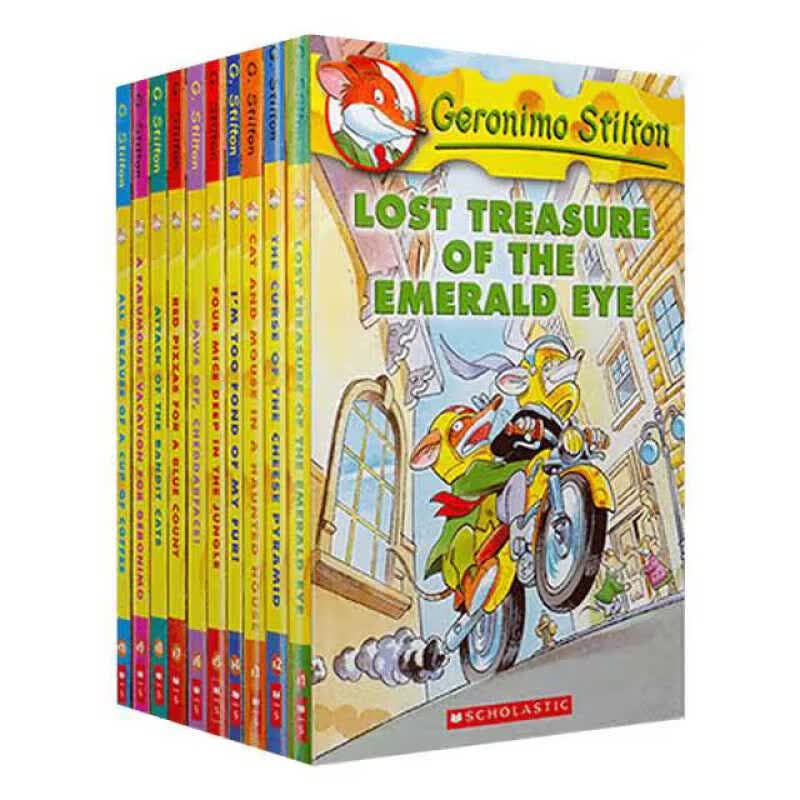 新版老鼠记者1-10册 送音频 Geronimo Stilton全彩英文原版儿童探险章节桥梁书使用感如何?
