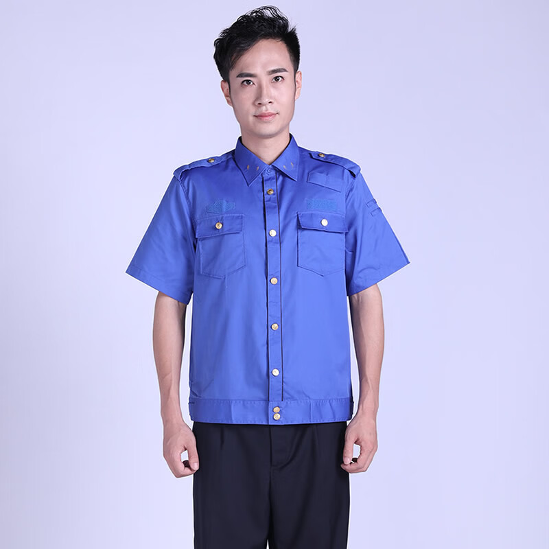 古温伦城市管理执法服装新款大码短袖夹克衬衣工作服