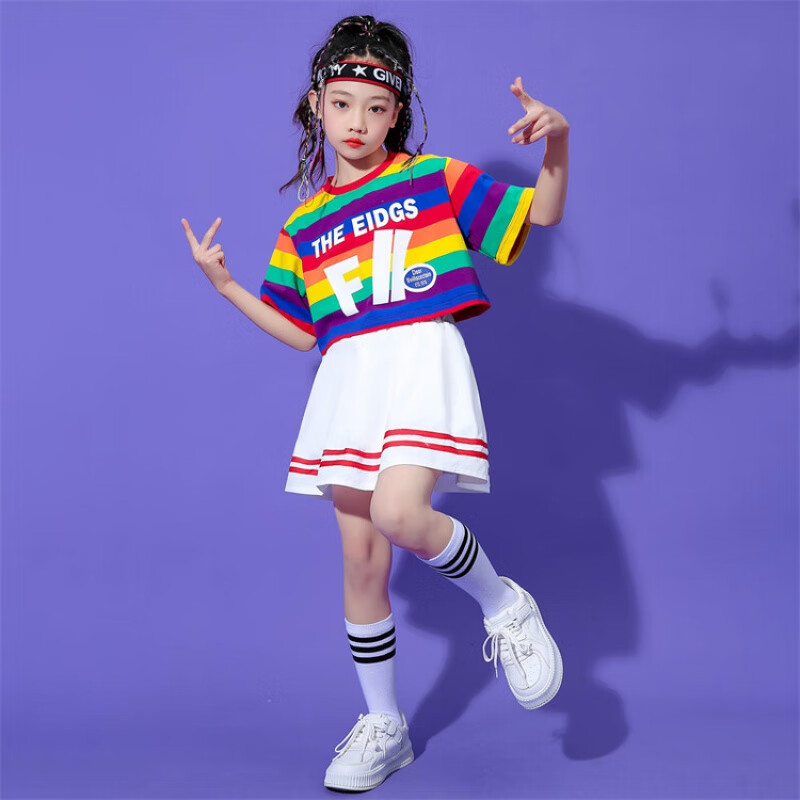 风鸢花品牌六一儿童节服装小孩子街舞潮服学生男女童啦啦队爵士舞中大