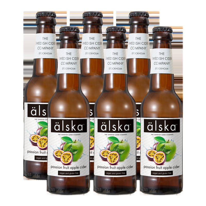 艾斯卡英国原装进口Alska西打酒精酿水果味啤酒组合330ml瓶 艾斯卡多口味组合330ml*  6 330mL