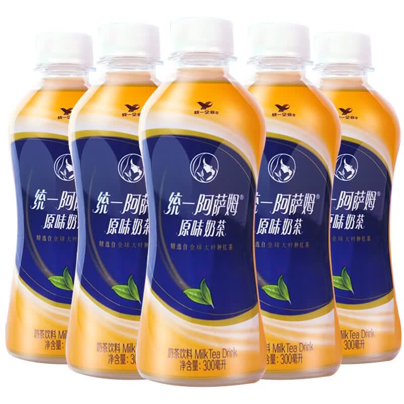 统一 阿萨姆奶茶原味整提迷你小瓶装下午茶饮料饮品 300ml*3瓶