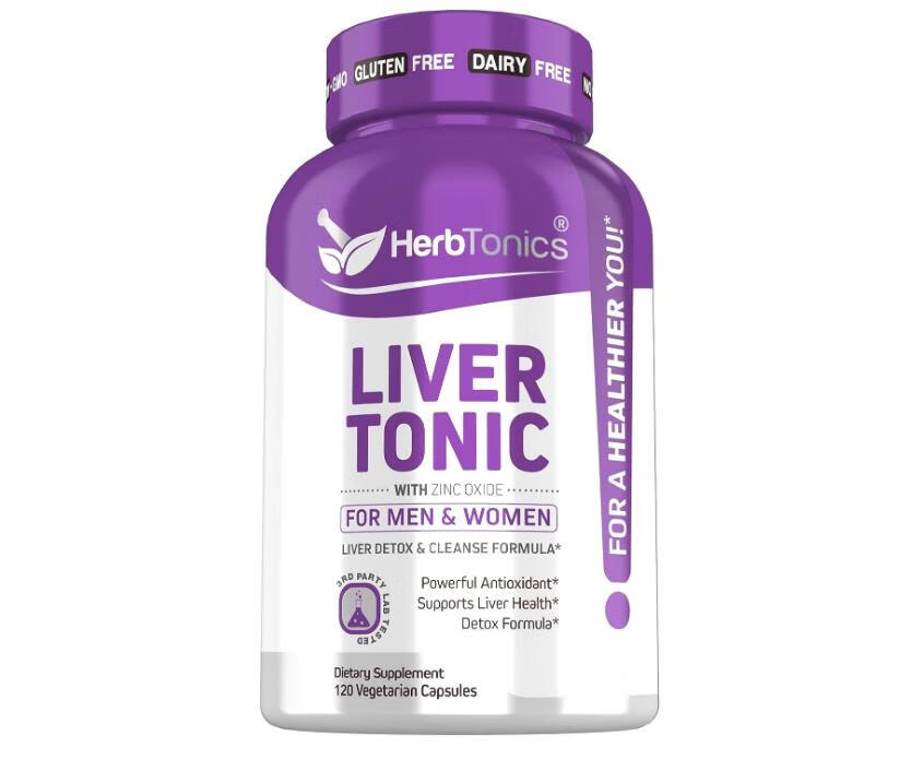 美国HerbTonics水飞蓟洋蓟肝脏清洁Liver Milk Thistle蒲公英植物提取120粒