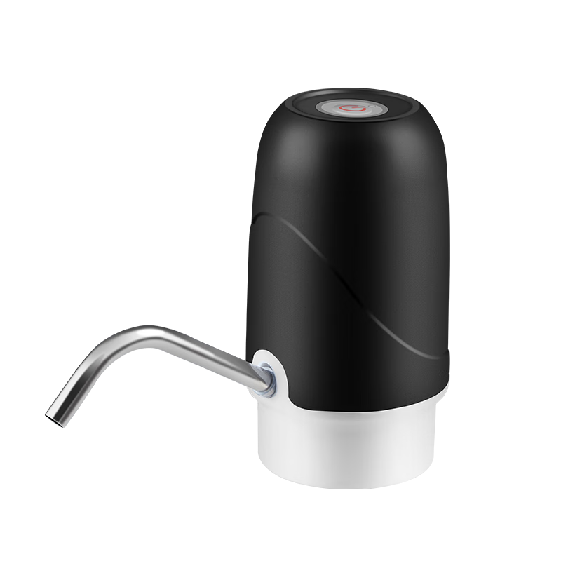 贝美力贝美力桶装水抽水器自动上水器纯净水桶水取水压水器饮水机抽水泵 电动款+一键出水【黑】