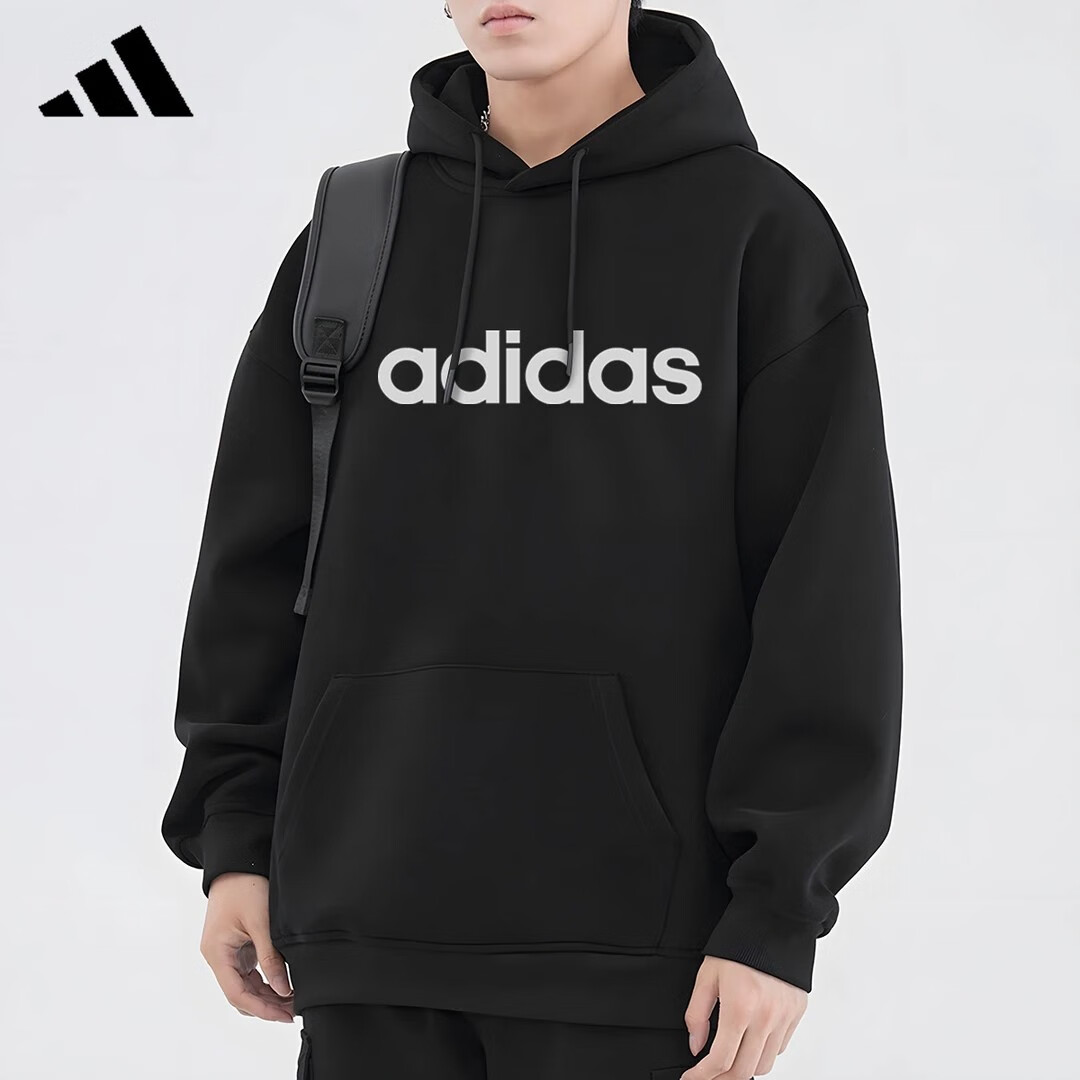阿迪达斯 （adidas）男子LOGO运动休闲连帽套头衫卫衣
 XL