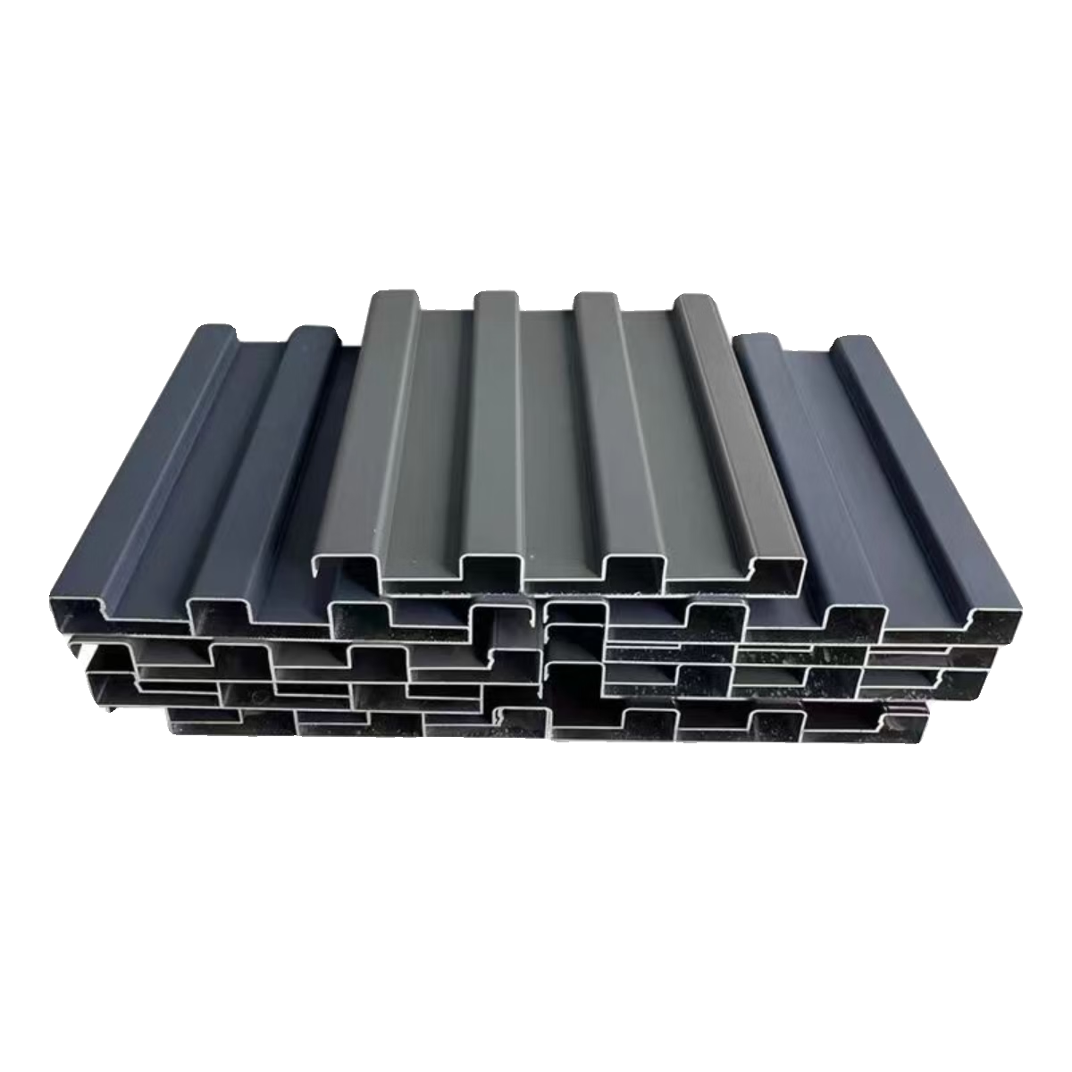 栀司定制铝合金长城板双层隔热防水铝瓦格栅阳光房雨棚凉亭屋顶遮阳棚