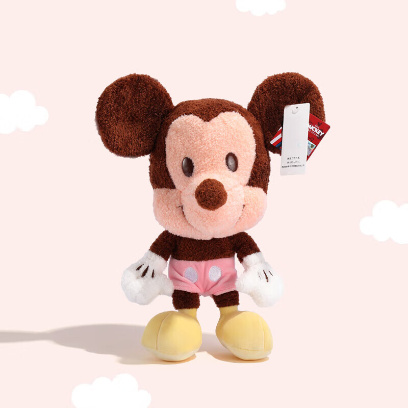 米妮公仔毛绒玩具情侣一对布娃娃玩偶生日礼物女生 q版米奇 约30cm