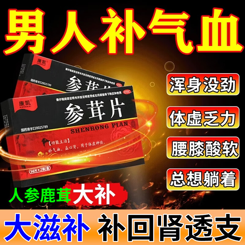 补气养血气血不足气血两虚中成药浑身没劲腰膝酸软补肾安神 参茸片 1
