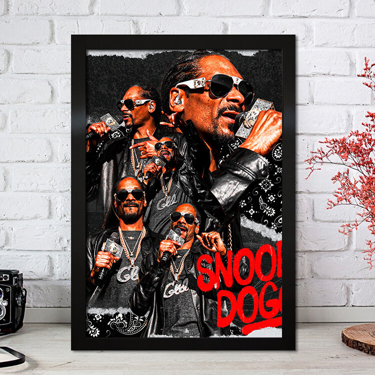 snoop dogg史努比狗狗海报装饰挂画相框墙贴图片狗爷说唱嘻哈饶舌