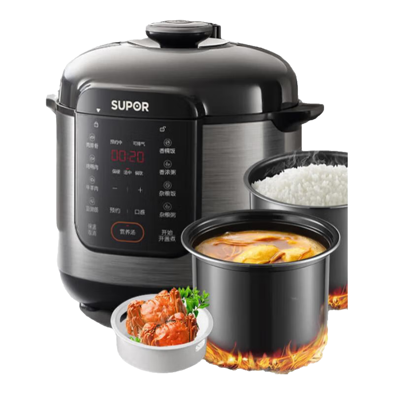 ��ȯ���ϡ�plus��Ա:�ղ�����SUPOR����ѹ����6L ���� SY-60YC6006�緹�� ��ѹ��4-8��+�յ�Ʒ